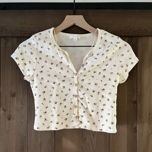 Kirious waffle crop top